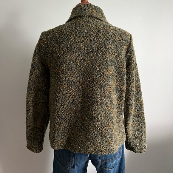 Zoé - Kaki Knit Boucle Jacket / Blazer - Picture 4 of 6